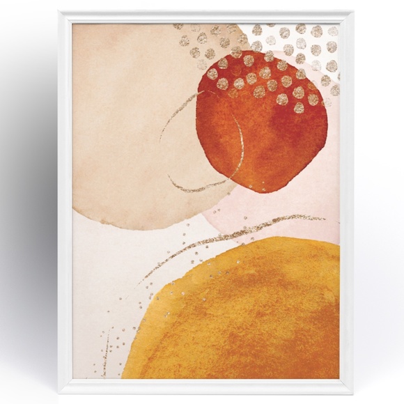 Modern Abstract Shape Wall Art Print Unframed - Picture 7 of 7